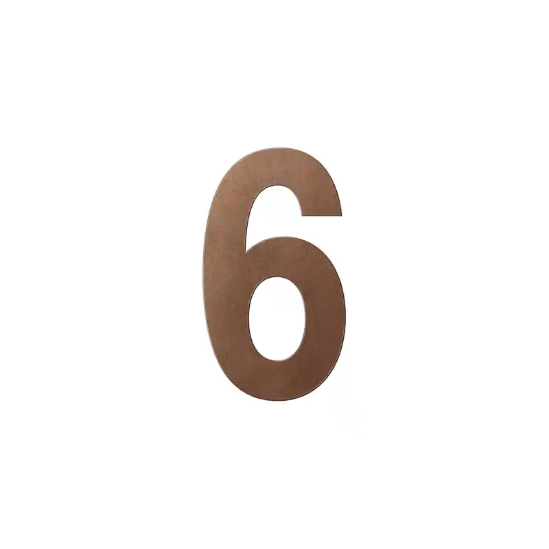 Bronze blend huisnummer 6 L, 200 mm Weekendaanbieding
