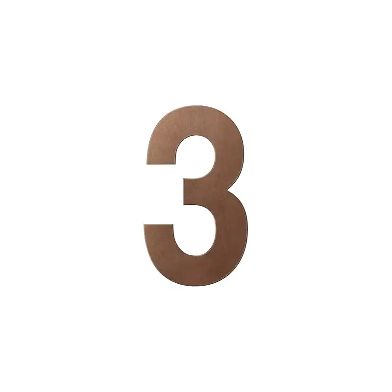 Superprijs Bronze blend huisnummer 3 L, 200 mm
