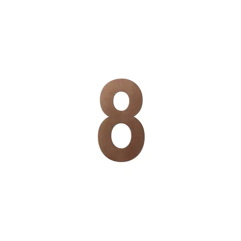 Bronze blend huisnummer 8, 150 mm Merkproduct