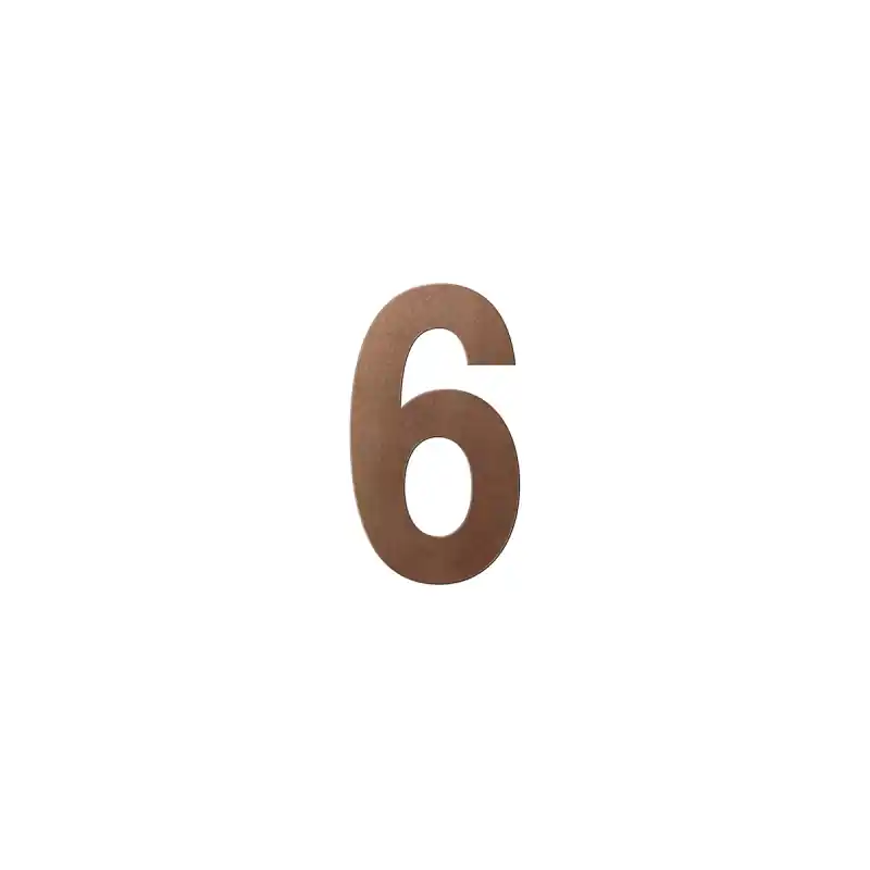 Bronze blend huisnummer 6, 150 mm Superprijs