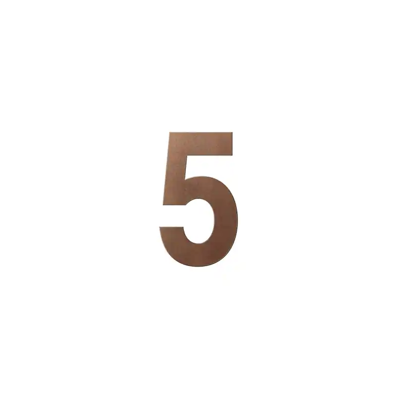 Bronze blend huisnummer 5, 150 mm Premium