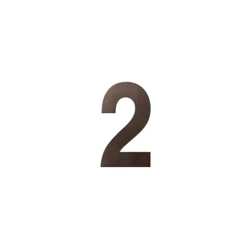 Korting Dark blend huisnummer 2, 150 mm