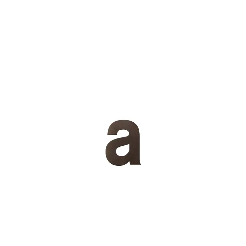 Beperkte Voorraad Huisnummer toevoeging letter ‘a‘ Dark blend, 116 mm