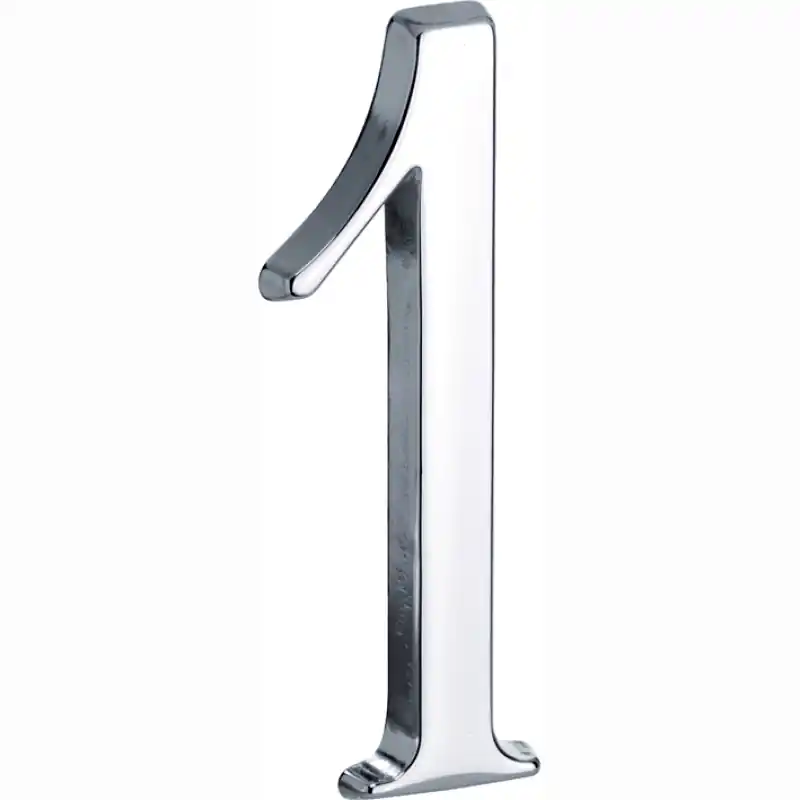 Nieuw Mi Satori Huisnummer Roman 120mm-1 glans chroom