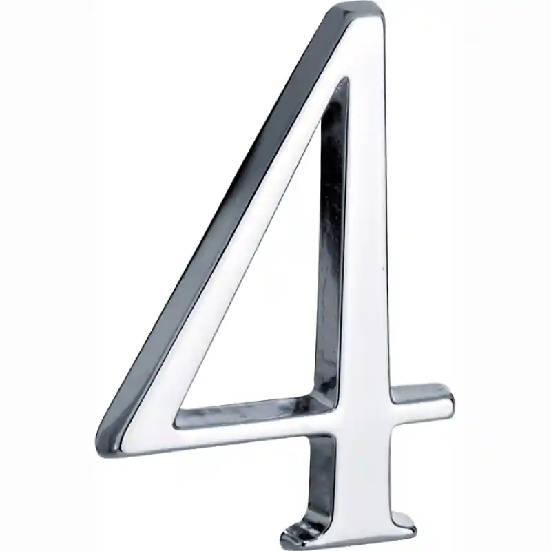Mi Satori Huisnummer Roman 120mm-4 glans chroom Betrouwbaar