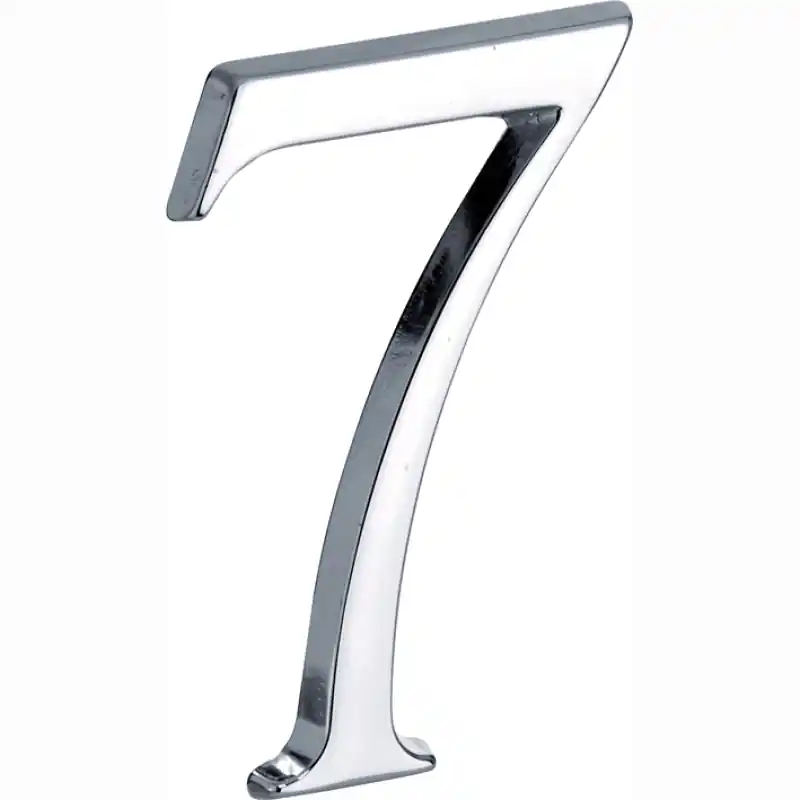 Mi Satori Huisnummer Roman 120mm-7 glans chroom Favoriet
