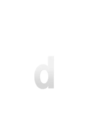Aanbieding Huisnummer toevoeging letter ‘d‘ wit, 156 mm