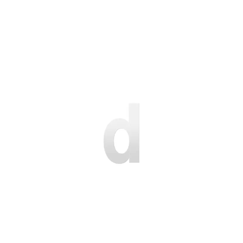 Aanbieding Huisnummer toevoeging letter ‘d‘ wit, 156 mm