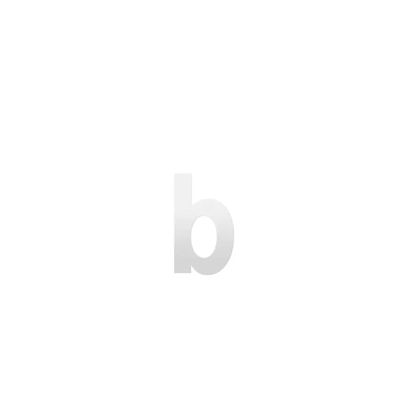 Huisnummer toevoeging letter ‘b‘ wit, 156 mm Koop Online