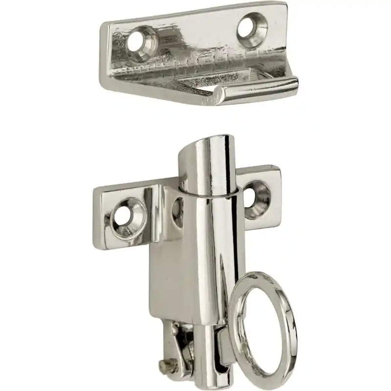 Veilige Betaling Mi Satori Raamknip Elegant met sluitplaat glans nikkel