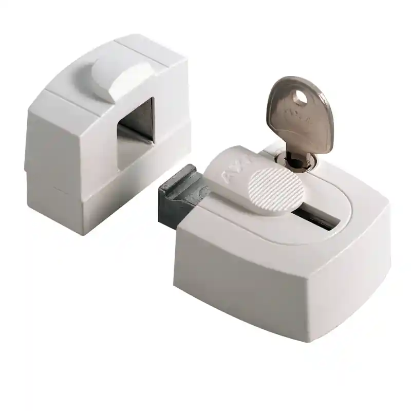 3015-10-98/G AXA oplegslot wit kunststof Beperkte Voorraad