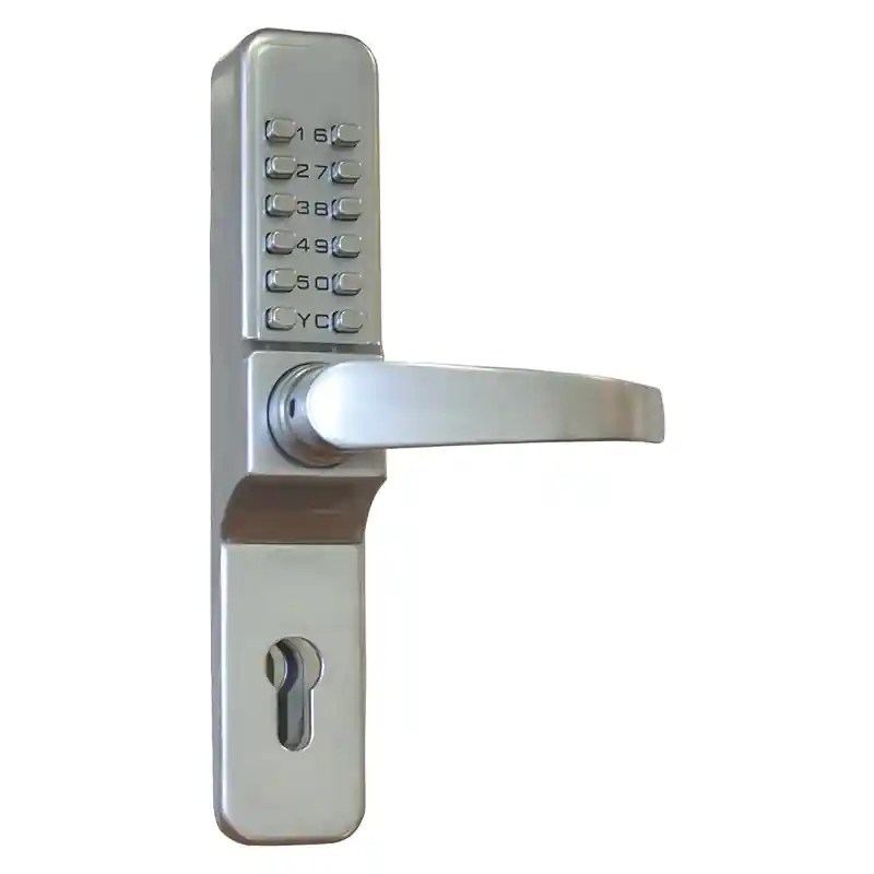 Voordeelprijs Mauer 5001 Mechanisch Codeslot met Kruk PC72 Ls/Rs Mat Verchroomd