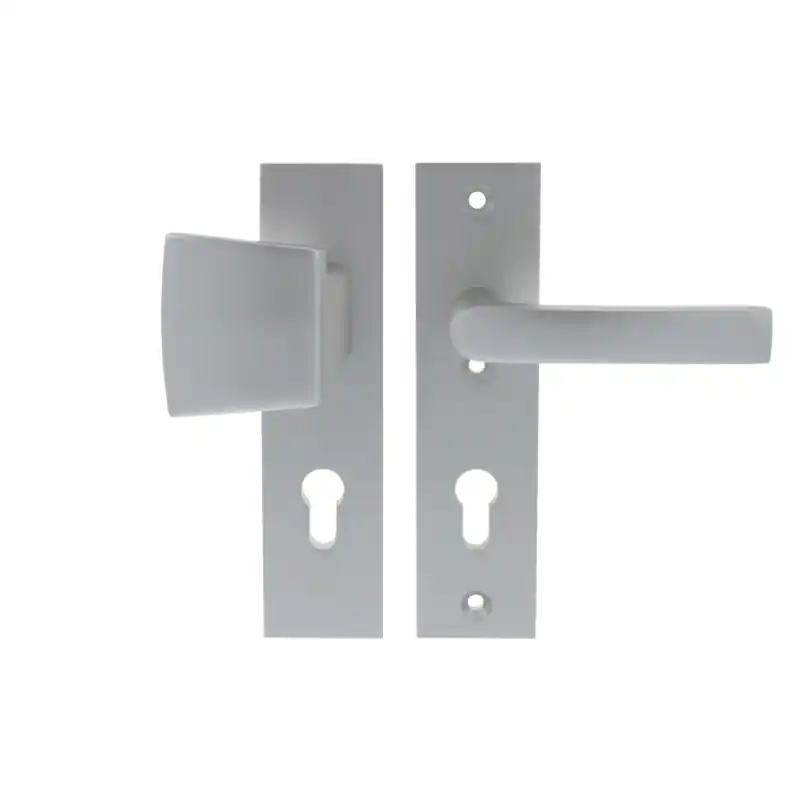 Starx deurkruk en voordeurknop op kortschild SKG*** 195x50mm PC72 Aluminium F1 Snelle Levering