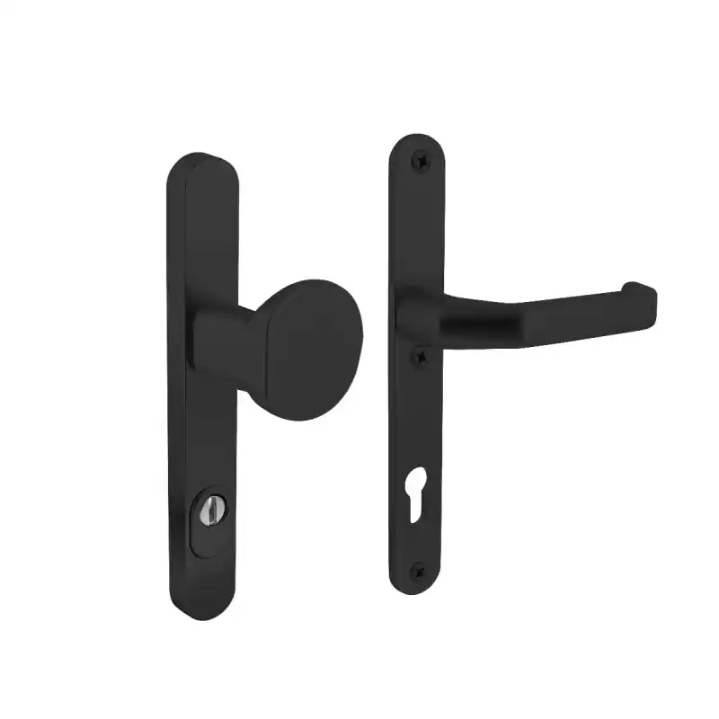 Goedkoop Intersteel veiligheidsbeslag smal greep/kruk ovaal PC92 SKG*** met kerntrek zwart