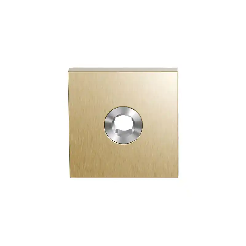 Veiligheidskrukrozet Binnen Vierkant Draaibaar PVD Mat Messing GPF9387.P4I Tijdelijk Beschikbaar