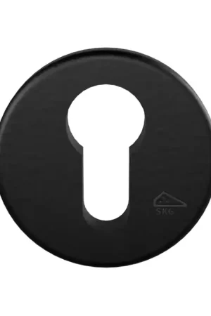 090 SKG*** veiligheidsbuitenrozet PC 54x10mm mat zwart Snelle Levering