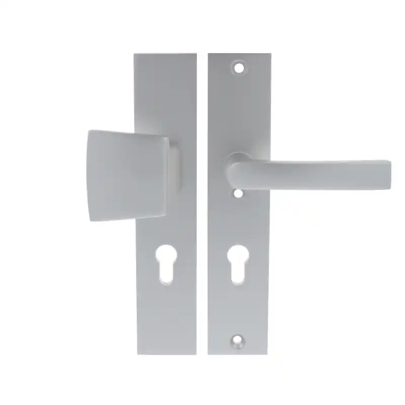 Bestel Nu Starx deurkruk en voordeurknop op langschild SKG*** 245x50mm PC72 Aluminium F1