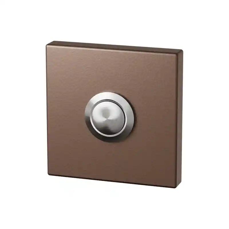 Populair Deurbel GPF9827.A2.1102 Bronze blend vierkant 50x50x8 mm