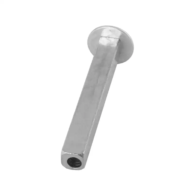 Dummy wisselstift 8x8x65 mm met plaat t.b.v. deurdikte 40 mm Beperkt Aanbod