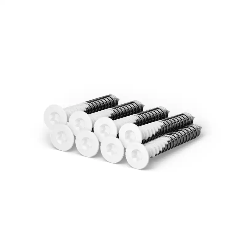 Flitsaanbieding AG0703.62-8 Torx T-20 spaanplaatschroeven wit 4,5x40mm t.b.v. paumelle per set van 8 stuks