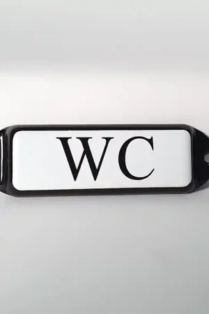 ‘WC‘ toilet bordje emaille model oor Goedkoop