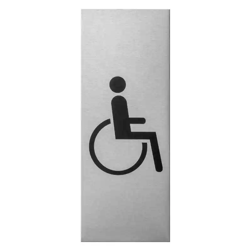 Aluminium pictogram ‘Mindervalide‘ rechthoekig Populair