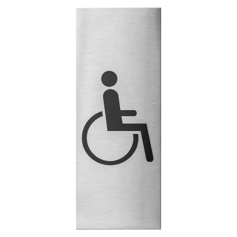 Hete Deal RVS pictogram ‘Mindervalide‘ rechthoekig