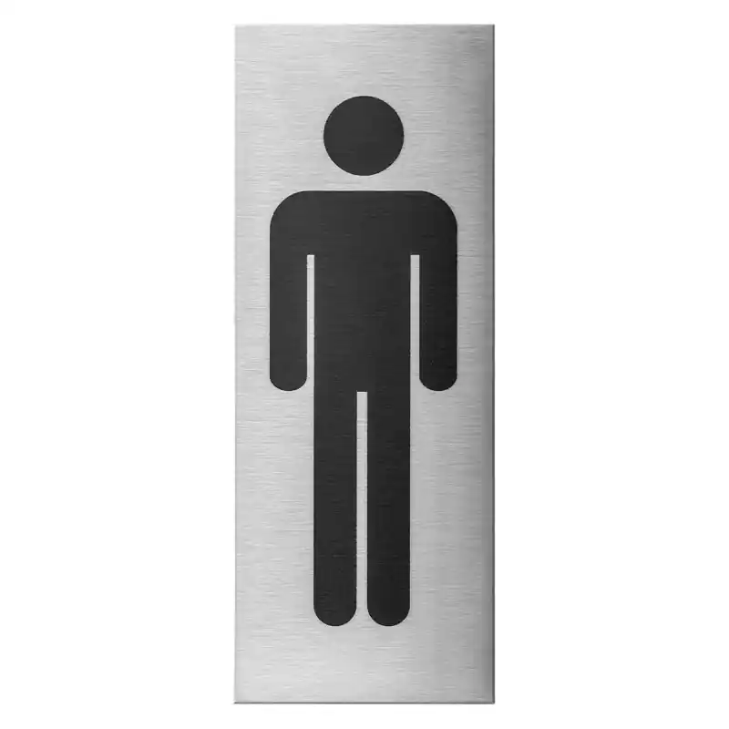 RVS pictogram ‘Heren‘ rechthoekig Nu Kopen