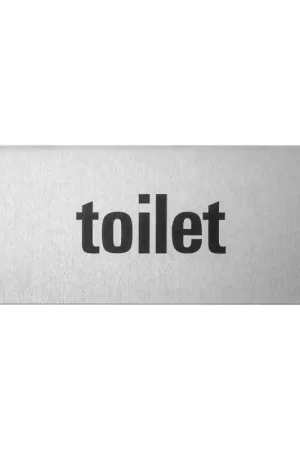 Aluminium deurbordje ‘Toilet‘ rechthoekig Koopje