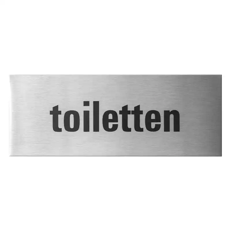RVS deurbordje ‘Toiletten‘ rechthoekig Dagaanbieding