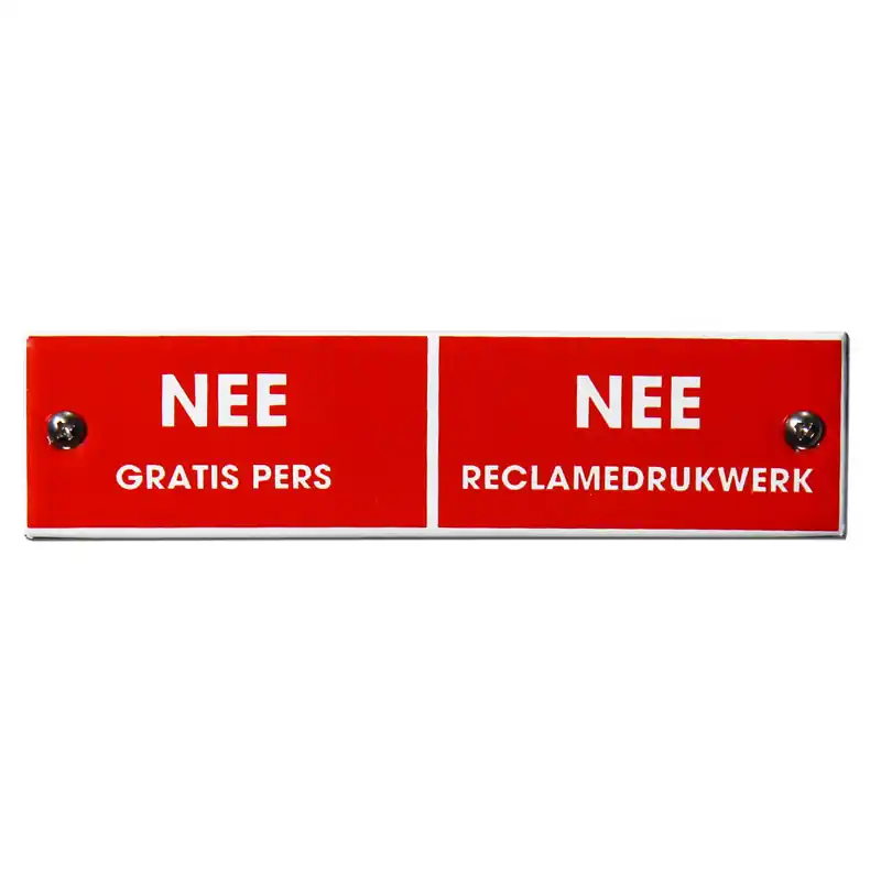 Lage Prijs BB-08 emaille brievenbusbord