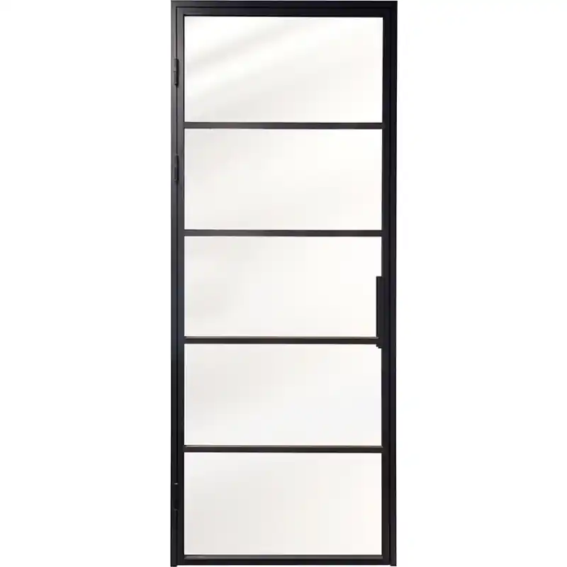 Goedkoop Austria deur/kozijn combinatie Nero Industriale Piave 56x37mm aluminium.