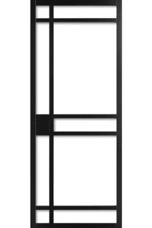 Aanbieding WK6334 schuifdeur industrieel met blank glas