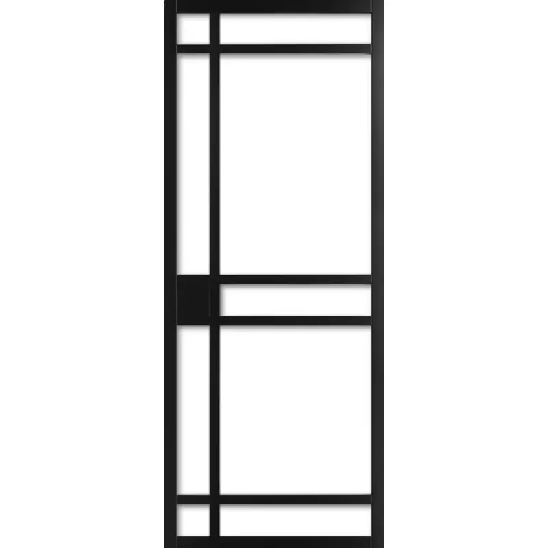 Aanbieding WK6334 schuifdeur industrieel met blank glas