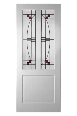 WK6552-B2-M4-O binnendeur opdek met glas in lood model 4 Lage Prijs