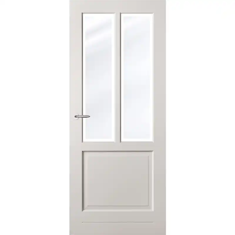 Austria binnendeuren Colourlux Brest blank satijn facet glas Superprijs