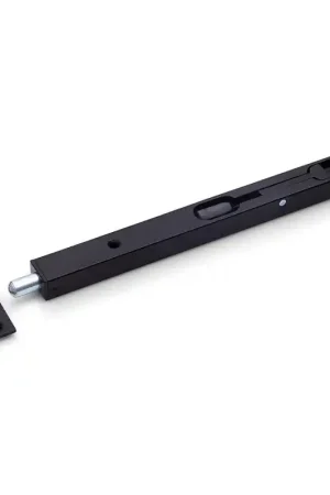 Populair Dulimex bascule kantschuif staal, 20 mm breed, recht 220 mm zwart gelakt