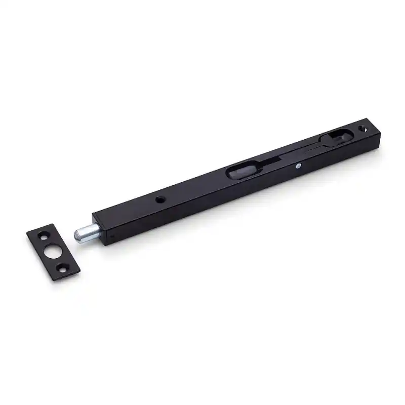 Populair Dulimex bascule kantschuif staal, 20 mm breed, recht 220 mm zwart gelakt