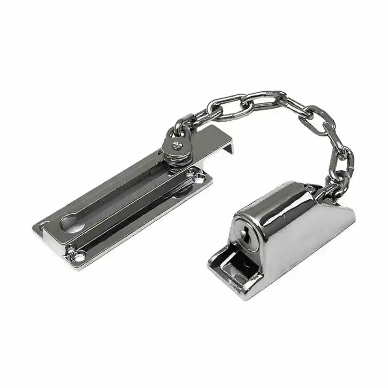 Beste Prijs VEILIG deurketting 604 108mm verchroomd afsluitbaar met cilinder slot