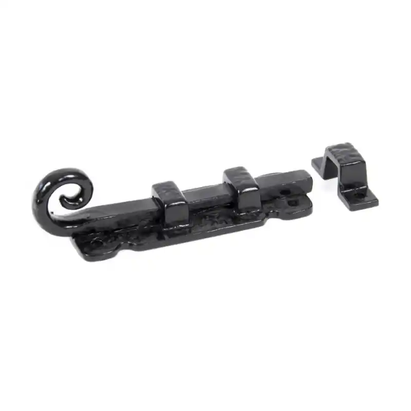 Wardlo deurschuif recht 88x28mm smeedijzer zwart Uitverkoop