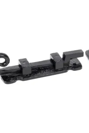 Merkproduct Wardlo deurschuif gebogen 88x28mm smeedijzer zwart