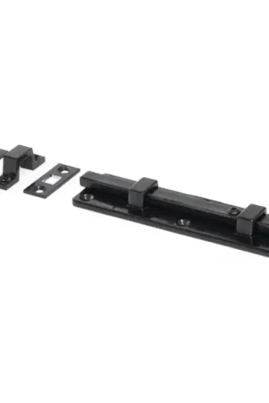 Wardlo deurschuif recht met knop 150x40mm smeedijzer zwart Direct Verzonden