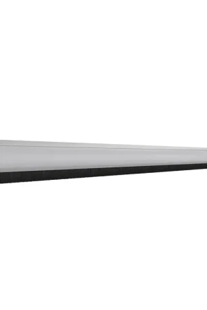 Direct Verzonden door-line tochtstrip opbouw, kunststof zilver afdek
