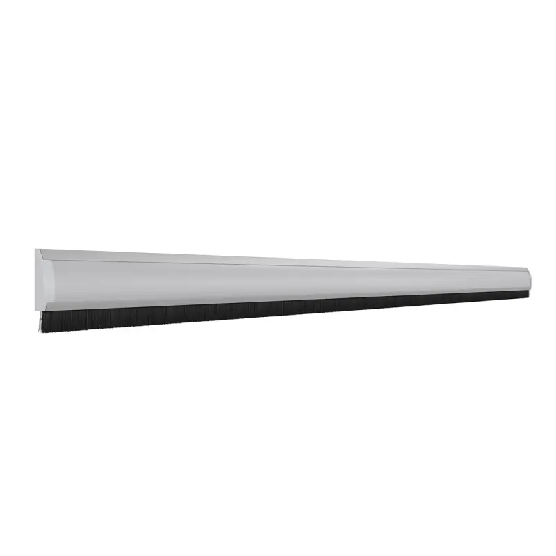 Direct Verzonden door-line tochtstrip opbouw, kunststof zilver afdek