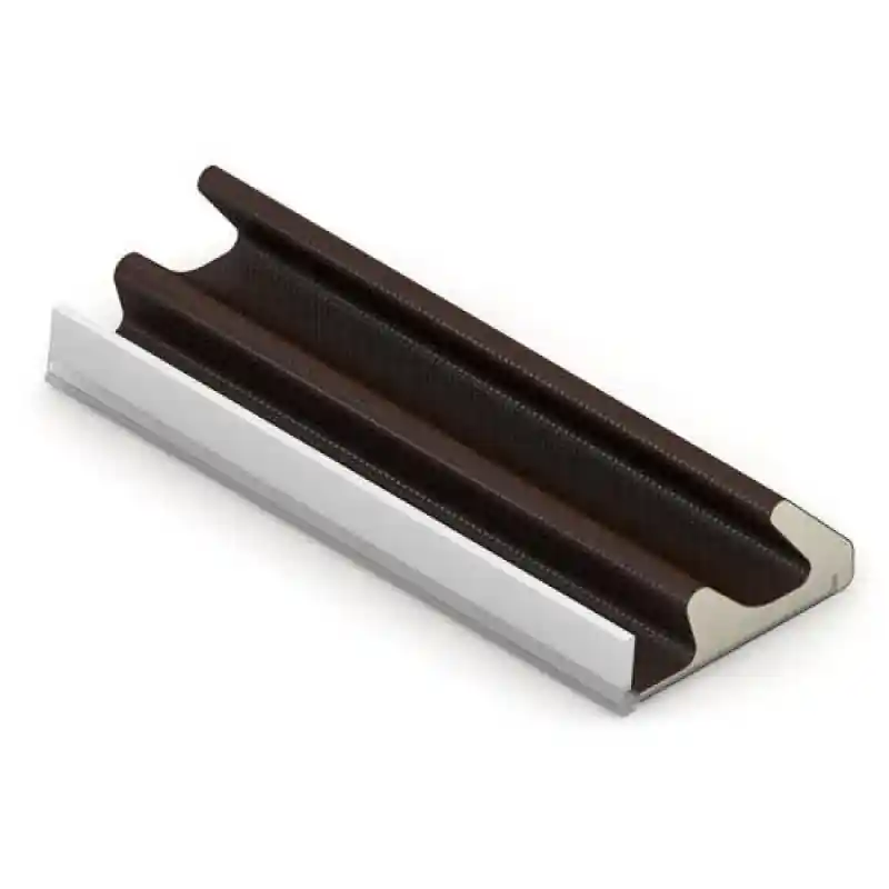 Q-Lon tochtstrip QL3091 zwart 7 meter, kaderprofiel, kophoogte 15 mm Hoge Kwaliteit