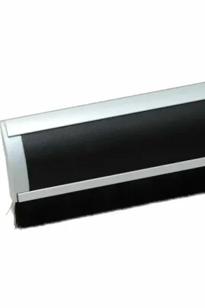 Door-line tochtstrip alu-zwart, afdichting met zwarte borstel, 950 mm Bestseller