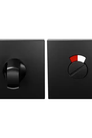 Aanbieding Toiletgarnituur GPF199E 53x53x6,5 mm stift 8mm Zwart Egaal