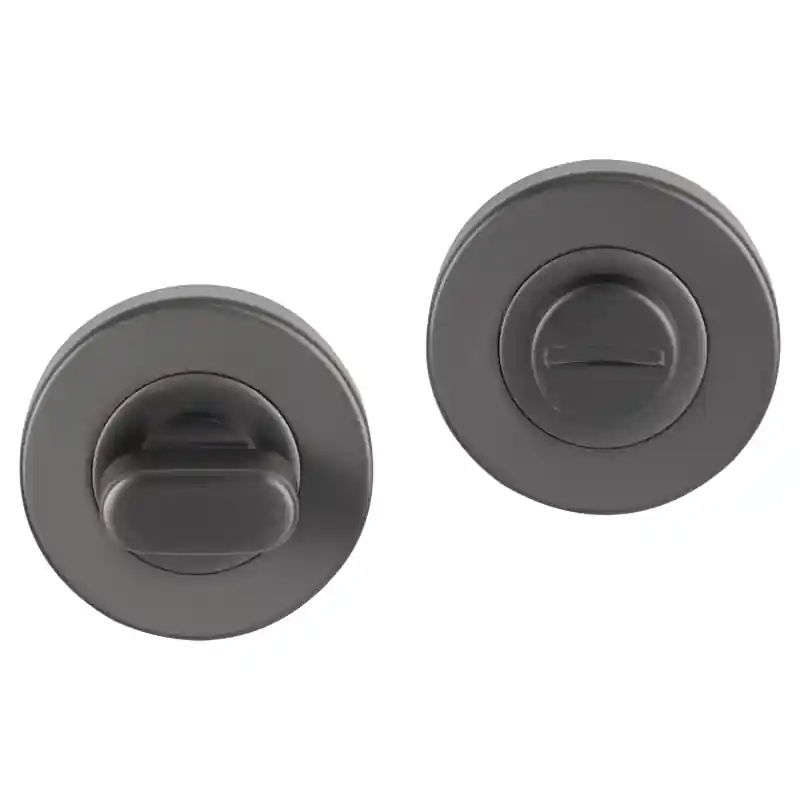 Koop Online Differnz Toiletgarnituur rond 53x10mm Gun Metal