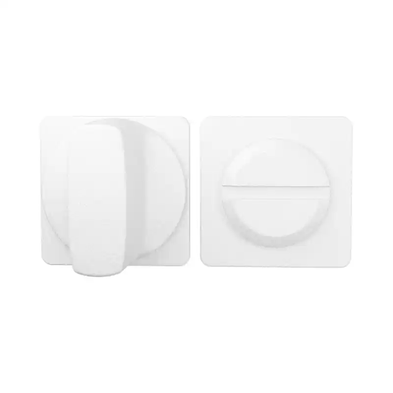 Favoriet GPF1142.62 Minimalistische Toiletgarnituur 28x28x1,5mm stift 8mm Wit