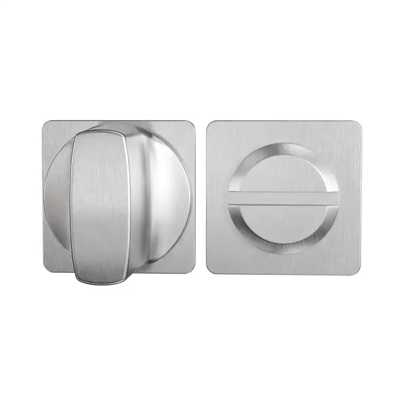 Exclusieve Aanbieding GPF1142.09 Minimalistische Toiletgarnituur 28x28x1,5mm stift 8mm RVS geborsteld